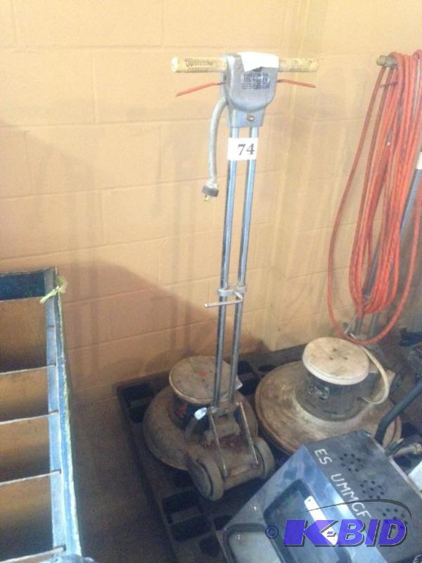 lot 74 image: Clean-O-Matic model 160 floor scrubber  poli...