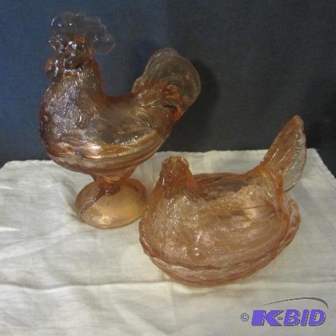 Nesting Hen, Rooster Dish