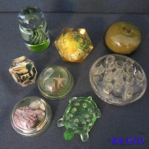 Paperweights, Glass Frogs