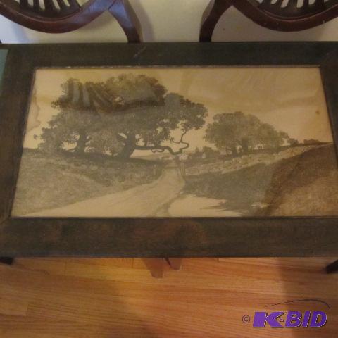 Framed Etching