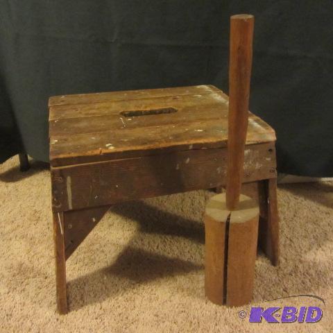 Vintage Step Stool, Masher