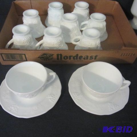 Milk Glass Cups