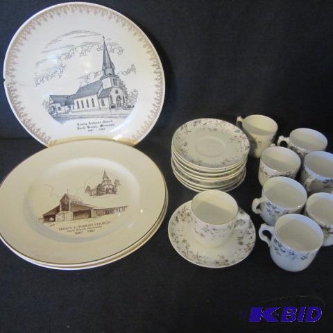 Trinity Plates, Cups, Saucers