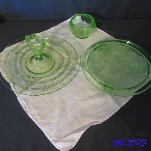 Green Depression Glass