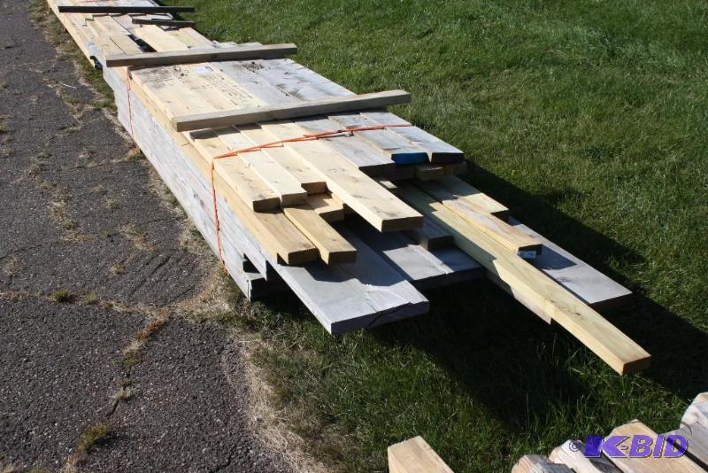 Lot of (46) wooden boards 2&quot x 4&quot ...