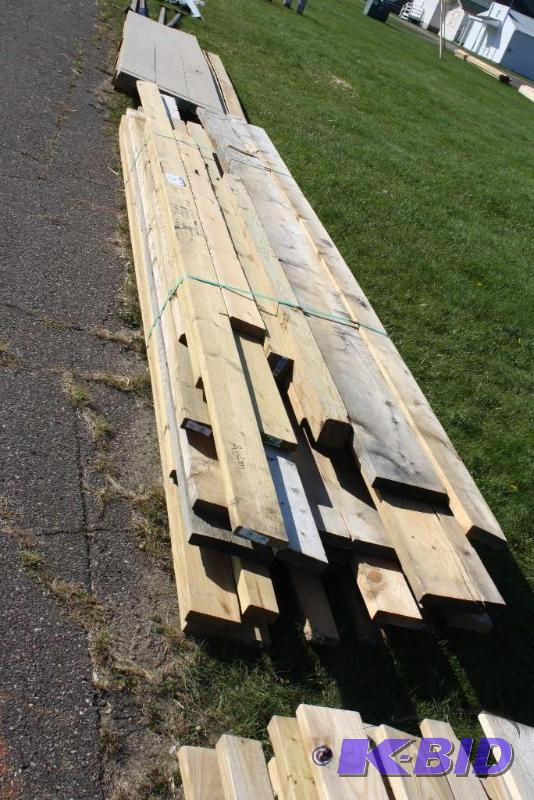 Lot of (37) wooden boards 2&quot x 10 x (M...