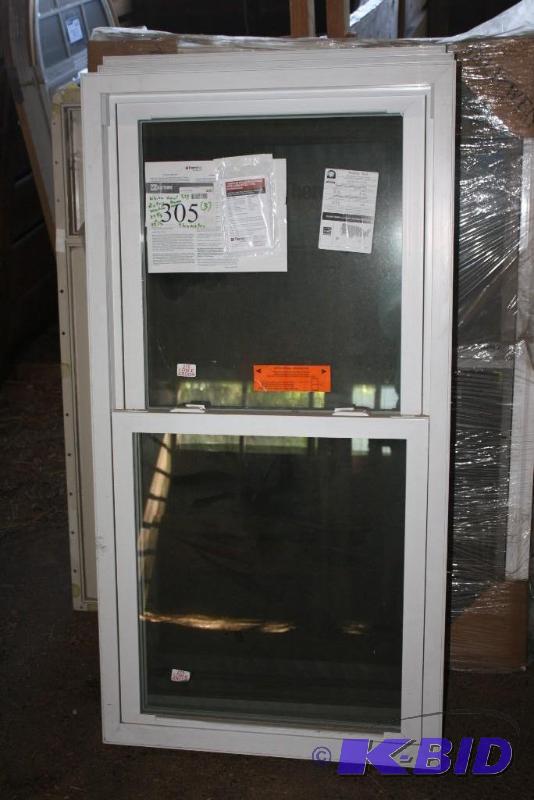 Lot of (3) ThermoTech WhiteWhite Double Hung...