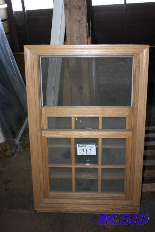 Wooden Display Window Double Hung With Grid...