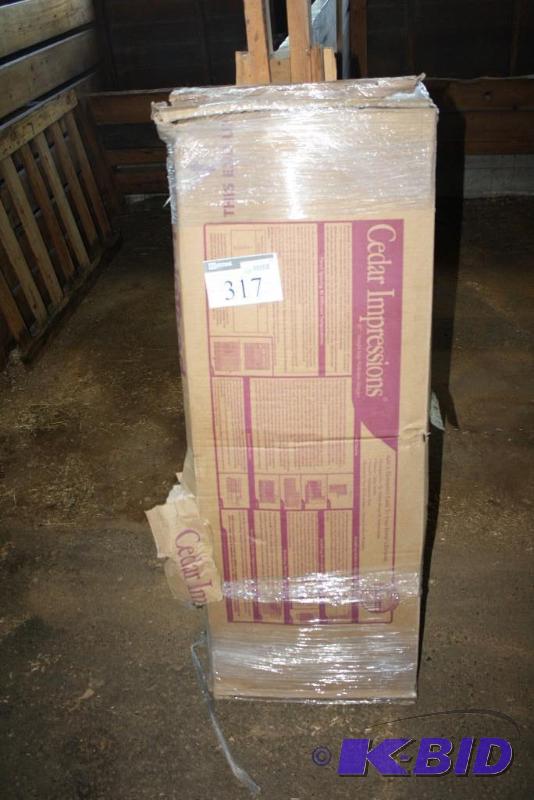 Box Lot of (2) Cedar Impressions Fiberglass S...