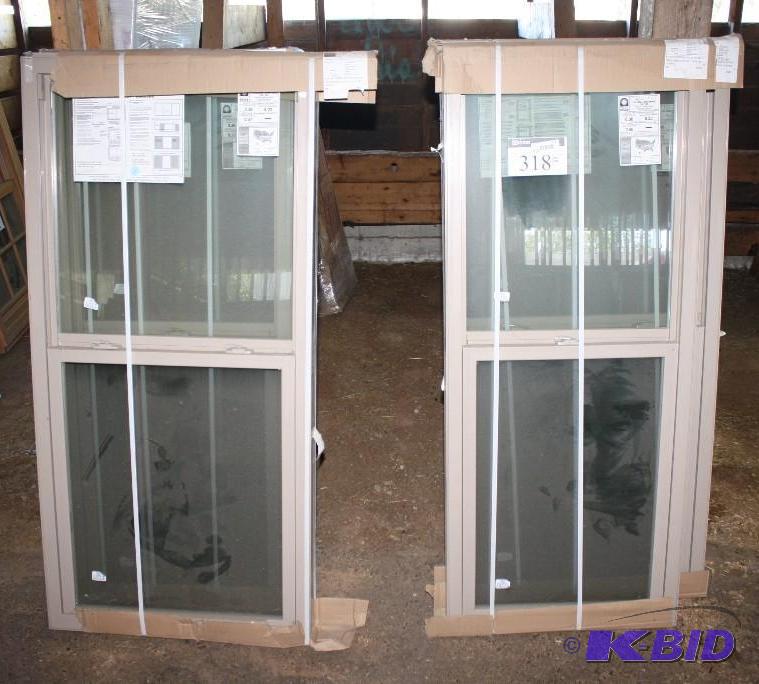 Lot of (4) Sand Tone Retro Vinyl Windows Sin...