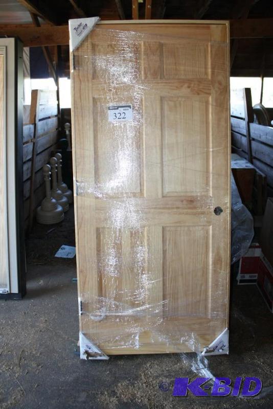 Wooden Door 6-Panel Pine Right-hand door ...