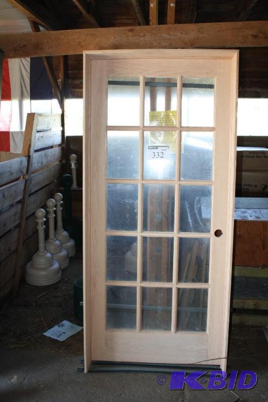 Door &amp Door Frame Glass Inset 15 panes ...