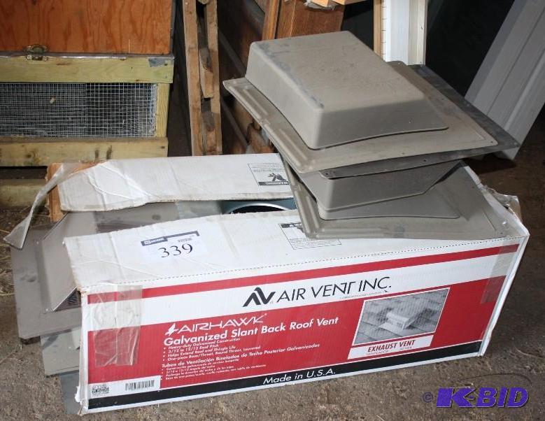 Lot of (9) Air Vent INC Air Hawk Galvanized S...