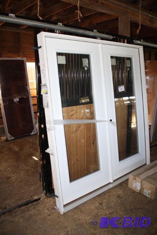 Exterior Double French Door &amp Frame glas...