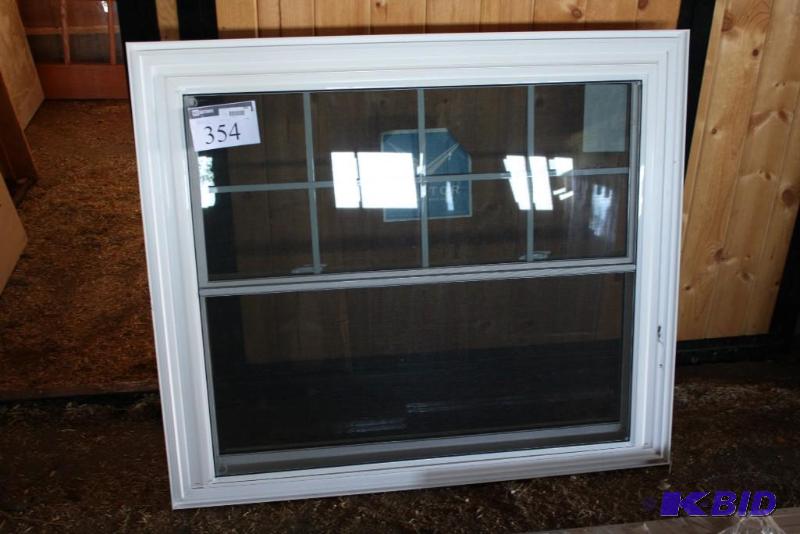 Vector Exterior White Vinyl Sliding Window p...