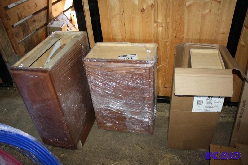 Lot of (3) Including Tall Wooden Wall Cabine...