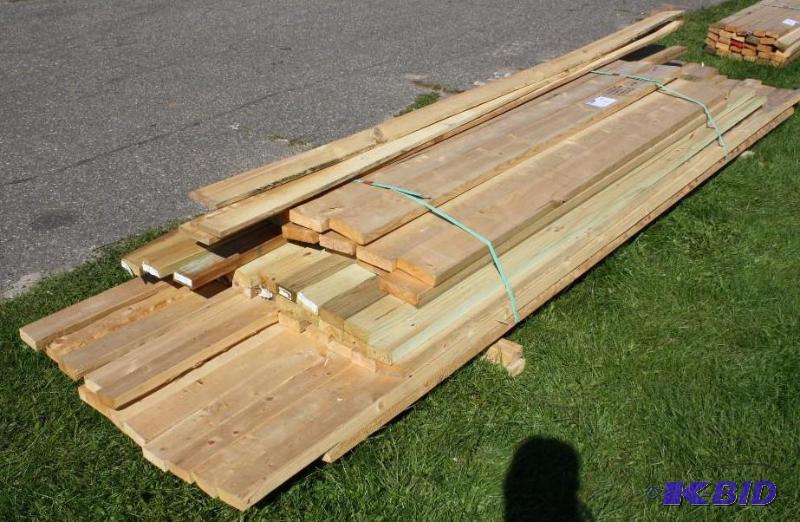 Lot of (58) Miscellaneous sized wooden boards...