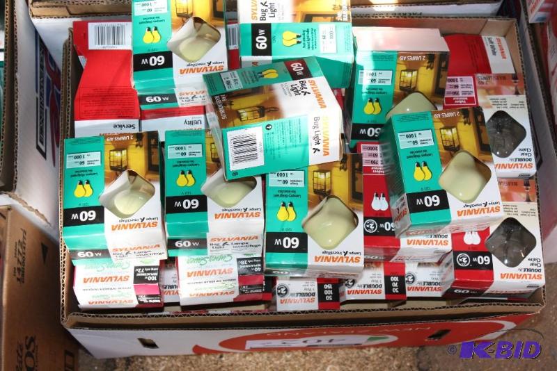 Box Lot of (48) Miscellaneous 60W Lightbulbs....