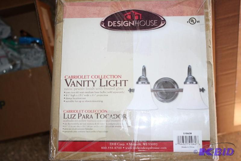 Design House Vanity Light rustic pewter fini...