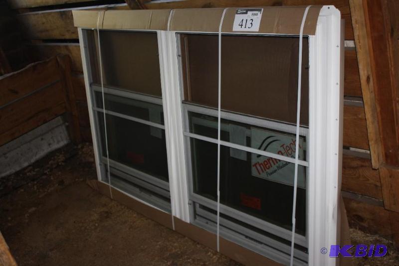 ThermoTech Window White Vinyl Exterior Oak...
