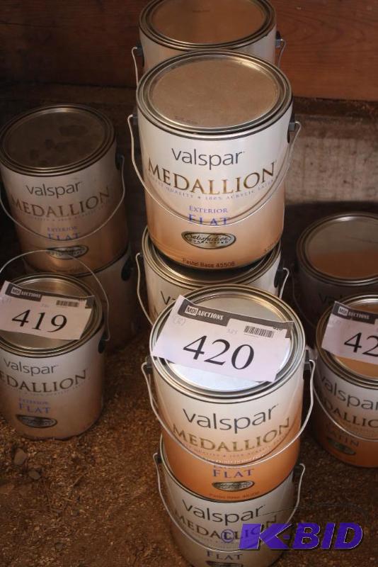 Lot of (8) Valspar Medallion Exterior Paint a...
