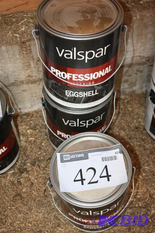 Lot of (3) Valspar Professional Interior Pain...