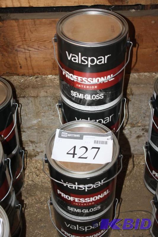 Lot of (5) Valspar Professional Interior Pain...
