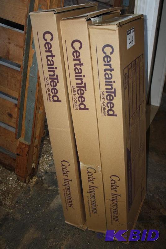Box Lot of (3) CertainTeed Vinyl Shakes Ceda...