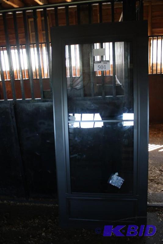 Exterior Storm Door metal 2-panel glass inl...