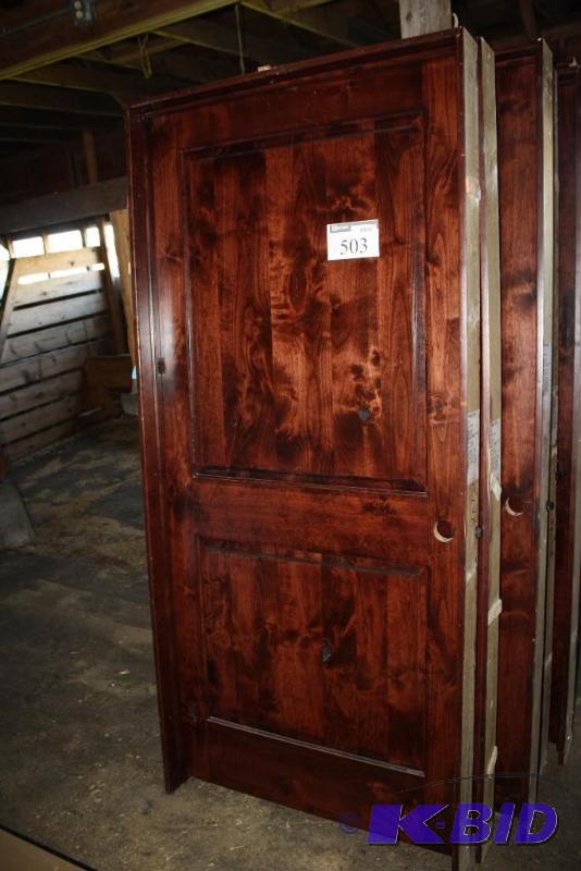Lot of (7) Solid Alder Door Knotty Alder No...