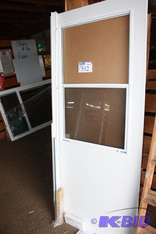 #278 Larson Storm Door 36&quot 2 grid wind...