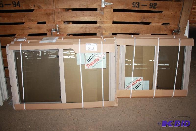 Lot of (6) ThermoTech Slider Windows Sand Co...