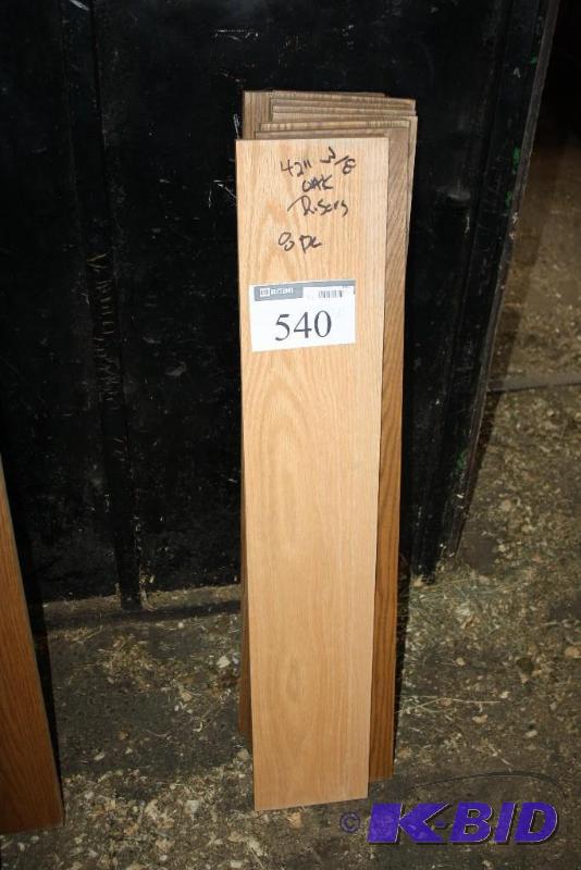 Lot of (8) Oak Risers 42&quot 38. &nbsp#...