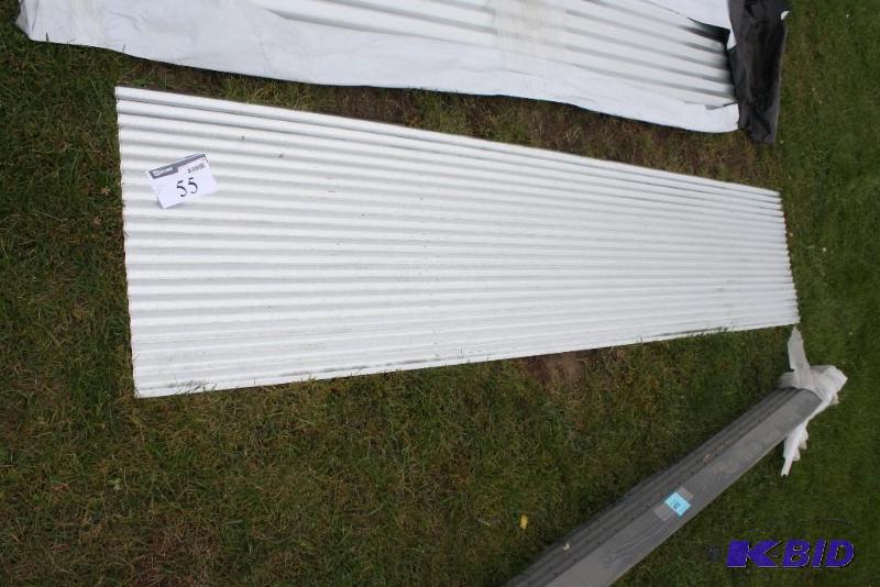 Sheet of corrugated metal steel 8 length.&...