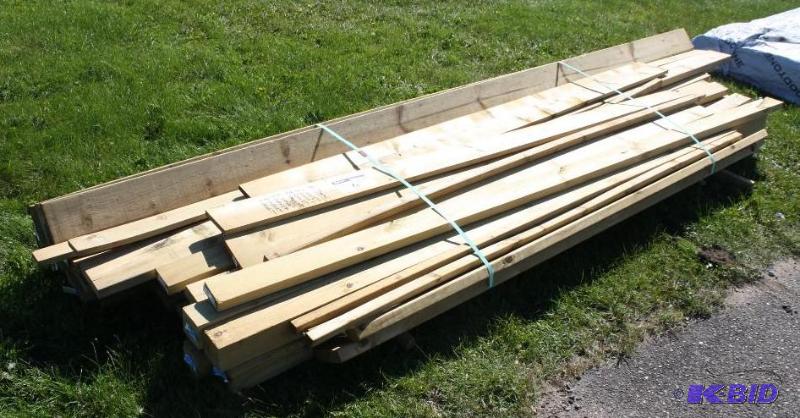 Lot of (45) Miscellaneous sized treated woode...
