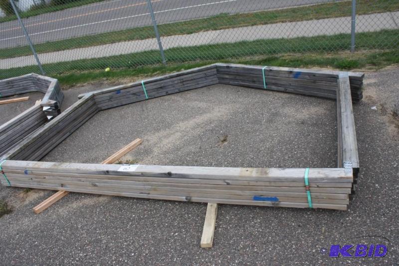 Lot of (6) Wooden ShedBarn Frames 10x 78&...
