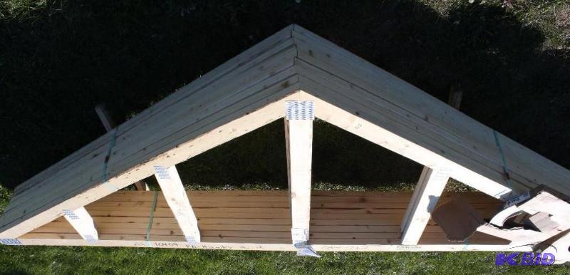 Lot of (7) Wood Truss for Shed 12 x 16 and...