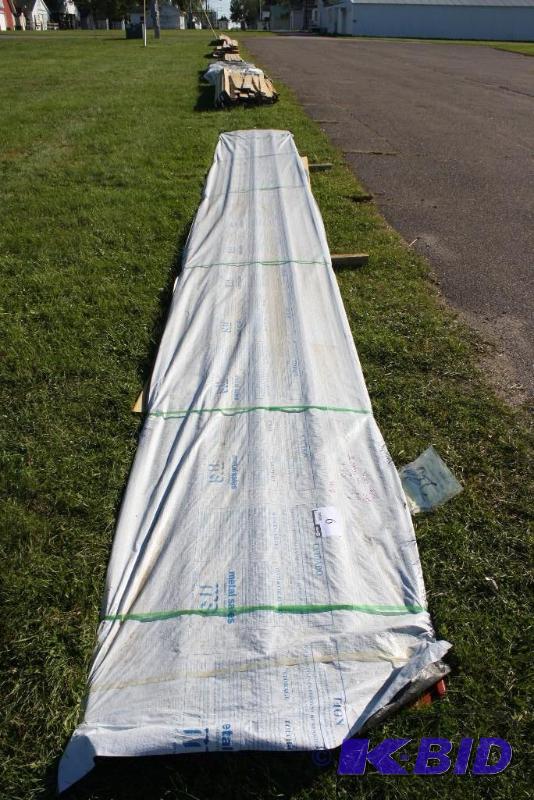 Lot of (6) Metal Sales Red Pro Panel II roof...