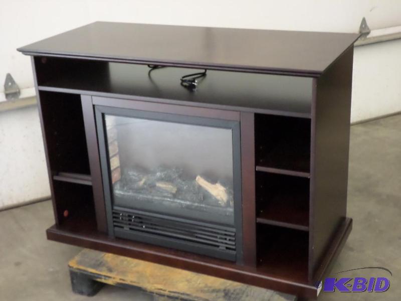 lot 112 image: 120Volt 30000 BTU Electric Fireplace With Woo...
