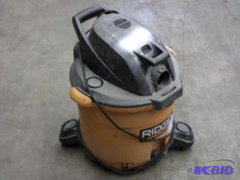 lot 113 image: Ridgid 12-Gallon 5HP Vac, No Hose...