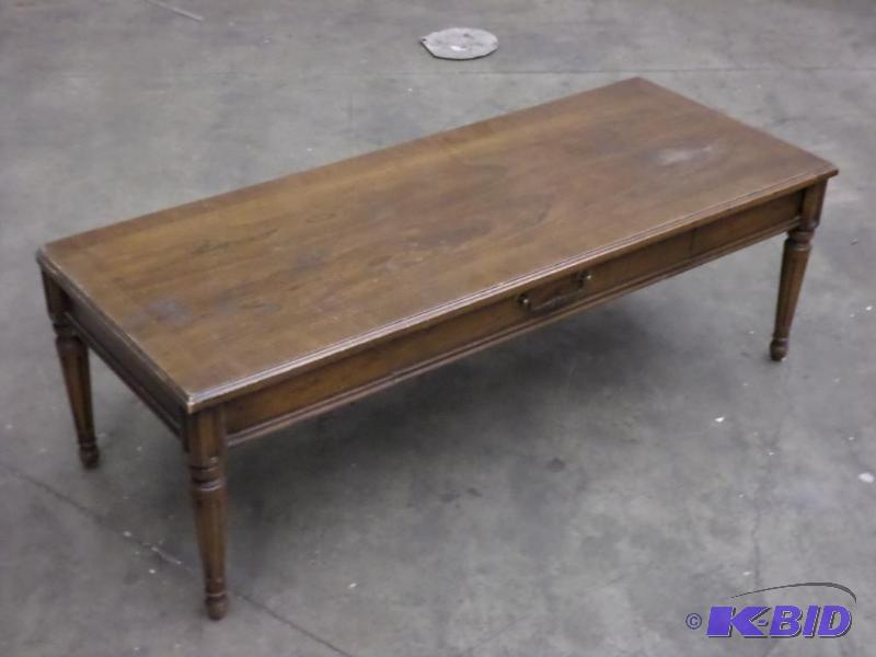lot 27 image: Vintage Wood Coffee Table...