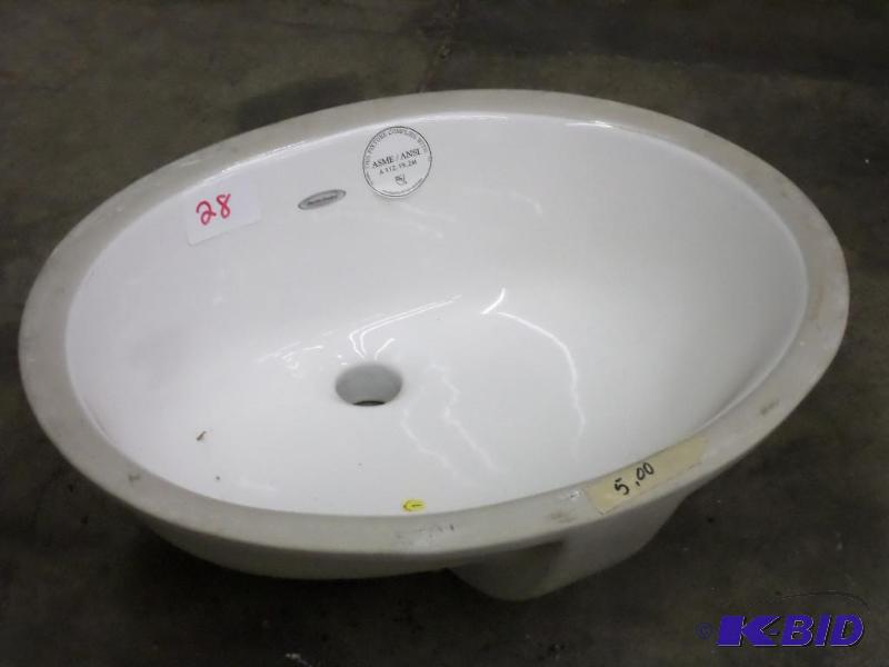 lot 28 image: American Standard 14&quotx17" Sink...