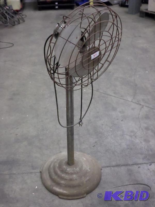 lot 37 image: Antique 120Volt Floor Fan...