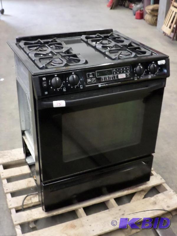 lot 75 image: Maytag Gas Range, In Good Condition, Works...