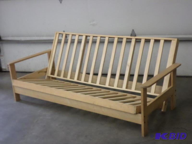 lot 76 image: Maple Wood Futon Frame...