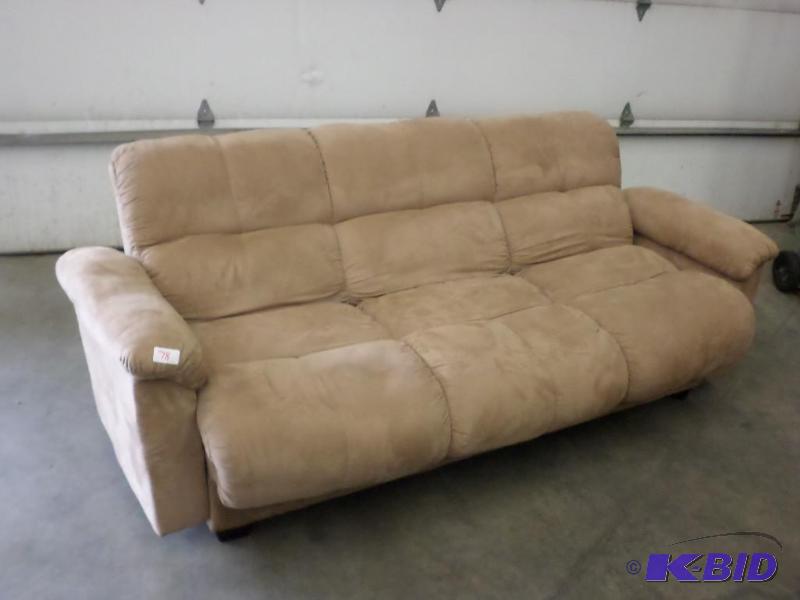 lot 78 image: Nice Kick-Back Futon With Removable Arm Rests...
