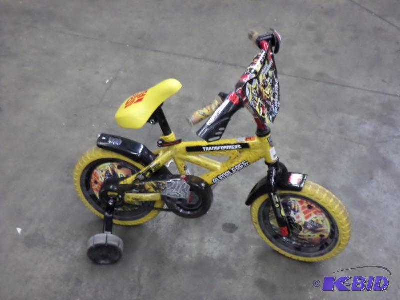 lot 87 image: Toddlers Transformers Bicycle...