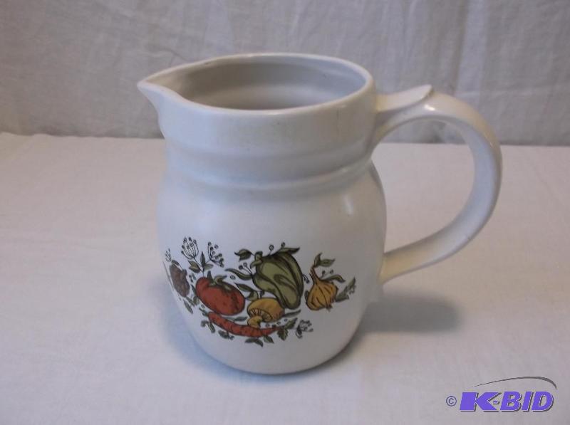 Collectable Mc Coy pitcher stands 6&quot H a...