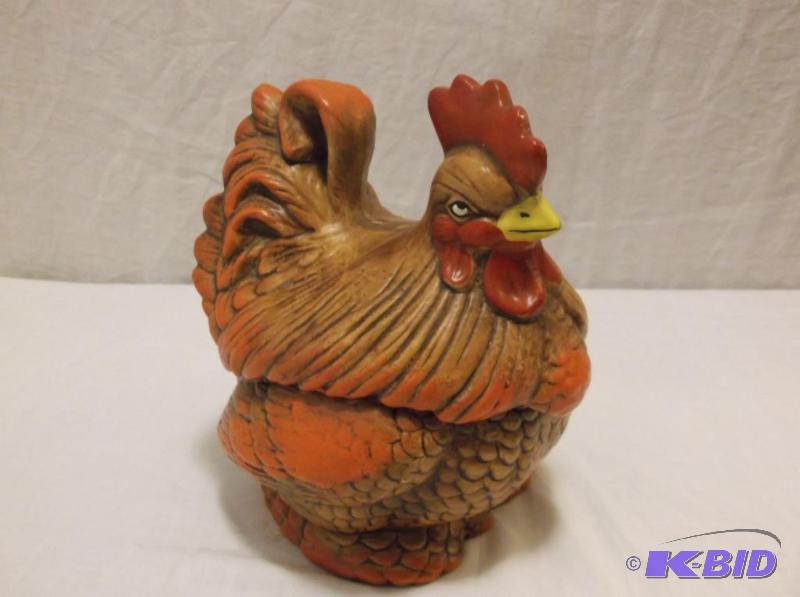 Cute chicken cookie jar appears in great cond...