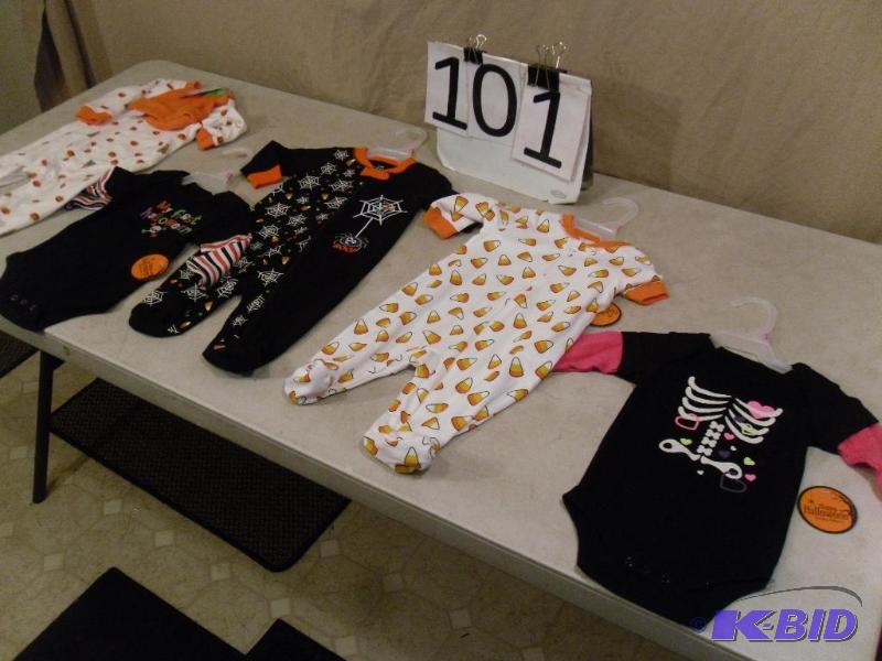 Lot of 5 NEW 0-3 Month Halloween Outfits....